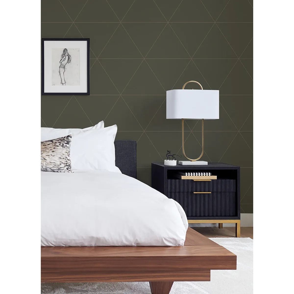 A-Street Prints Twilight Grey Geometric Wallpaper - SKU 2973-91002