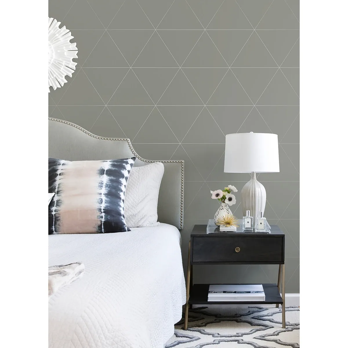 A-Street Prints Twilight Silver Geometric Wallpaper - SKU 2973-91012
