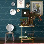 A-Street Prints Twilight Teal Geometric Wallpaper - SKU 2763-24228