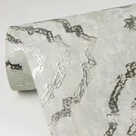 A-Street Prints Uma Platinum Star Medallion Wallpaper | Wallpaper Twins A-Street Prints Uma Platinum Star Medallion Wallpaper - SKU 4019-86424
