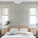 A-Street Prints Uma Platinum Star Medallion Wallpaper | Wallpaper Twins A-Street Prints Uma Platinum Star Medallion Wallpaper - SKU 4019-86424