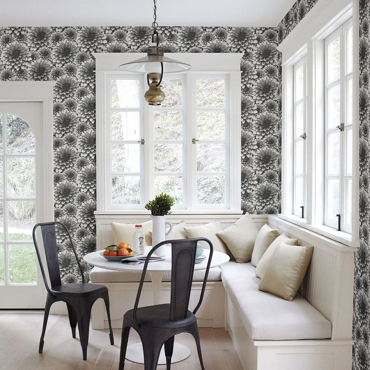 A-Street Prints Umbra Charcoal Floral Wallpaper | Wallpaper Twins A-Street Prints Umbra Charcoal Floral Wallpaper - SKU 2861-87518
