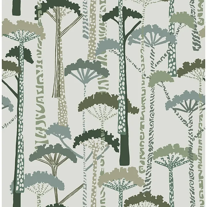A-Street Prints Unify Green Forest Wallpaper - SKU 4146-27205