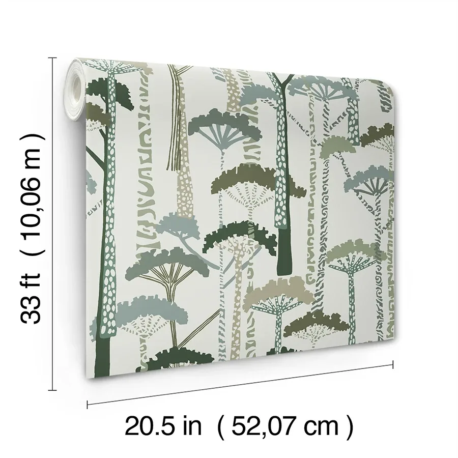 A-Street Prints Unify Green Forest Wallpaper - SKU 4146-27205