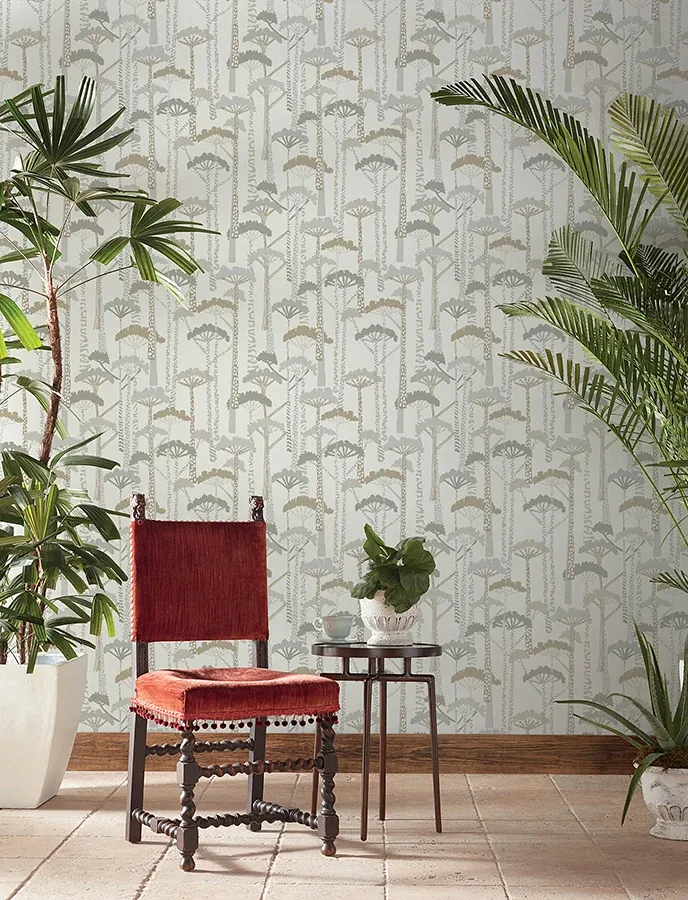 A-Street Prints Unify Metallic Forest Wallpaper - SKU 4146-27207