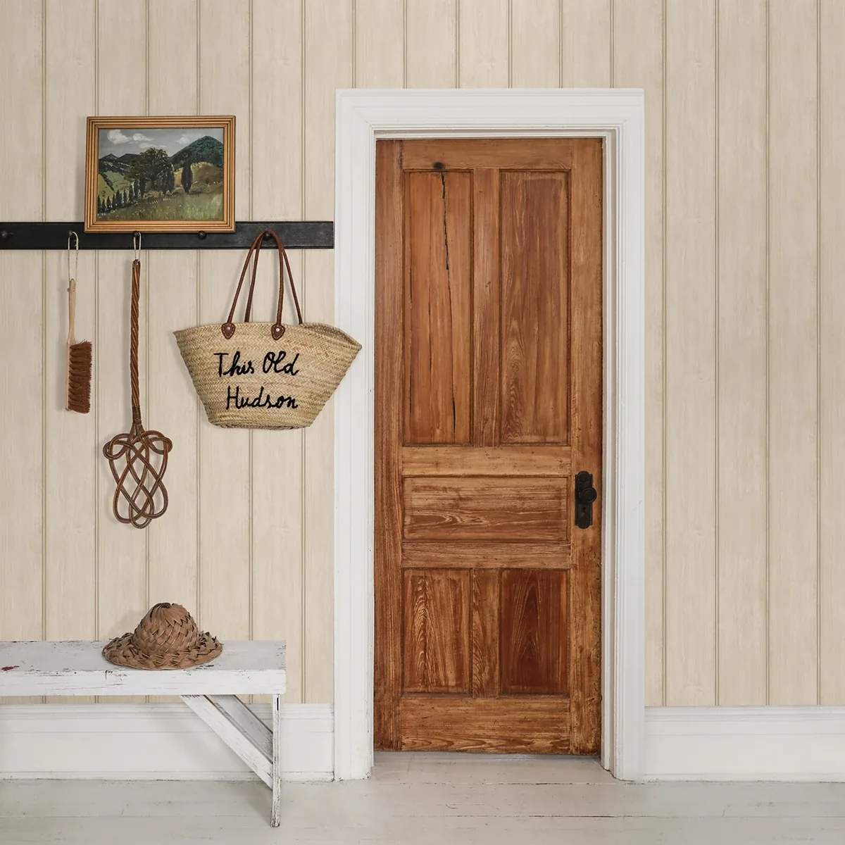 A-Street Prints Upstate Neutral Wood Wallpaper - SKU AST4079