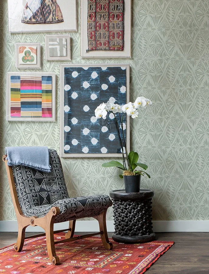 A-Street Prints Urbane Sage Diamonds Wallpaper - SKU 4146-27209