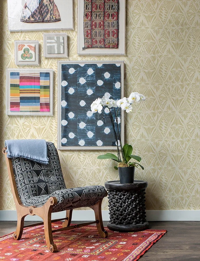 A-Street Prints Urbane Yellow Diamonds Wallpaper - SKU 4146-27211