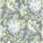 A-Street Prints Valdivian Aqua Floral Wallpaper - SKU 4146-27227