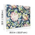 A-Street Prints Valdivian Fuchsia Floral Wallpaper | Wallpaper Twins A-Street Prints Valdivian Fuchsia Floral Wallpaper - SKU 4146-27224