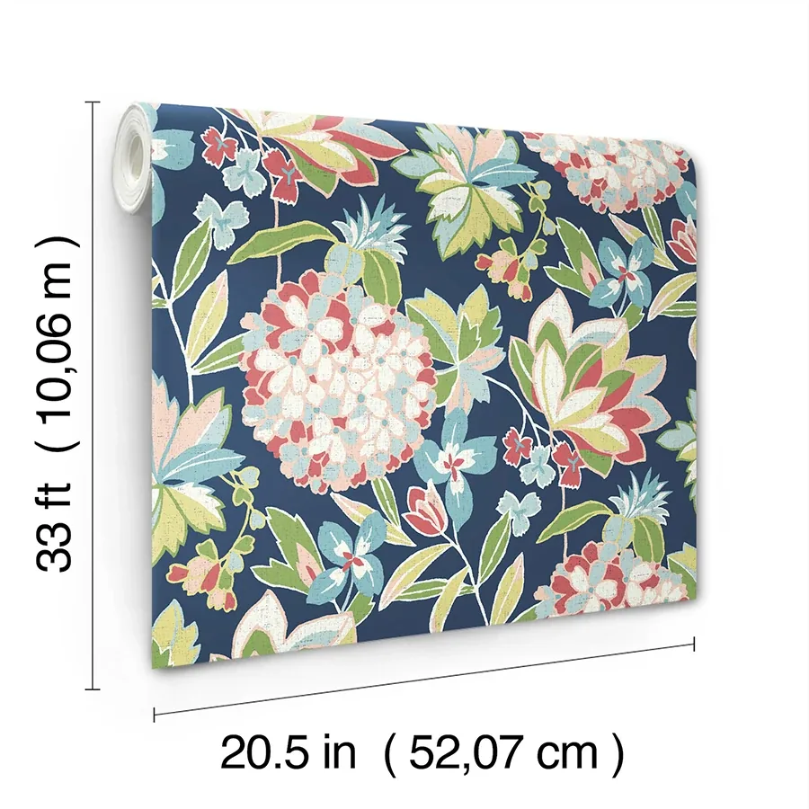 A-Street Prints Valdivian Fuchsia Floral Wallpaper | Wallpaper Twins A-Street Prints Valdivian Fuchsia Floral Wallpaper - SKU 4146-27224