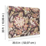 A-Street Prints Valdivian Honey Floral Wallpaper - SKU 4146-27225