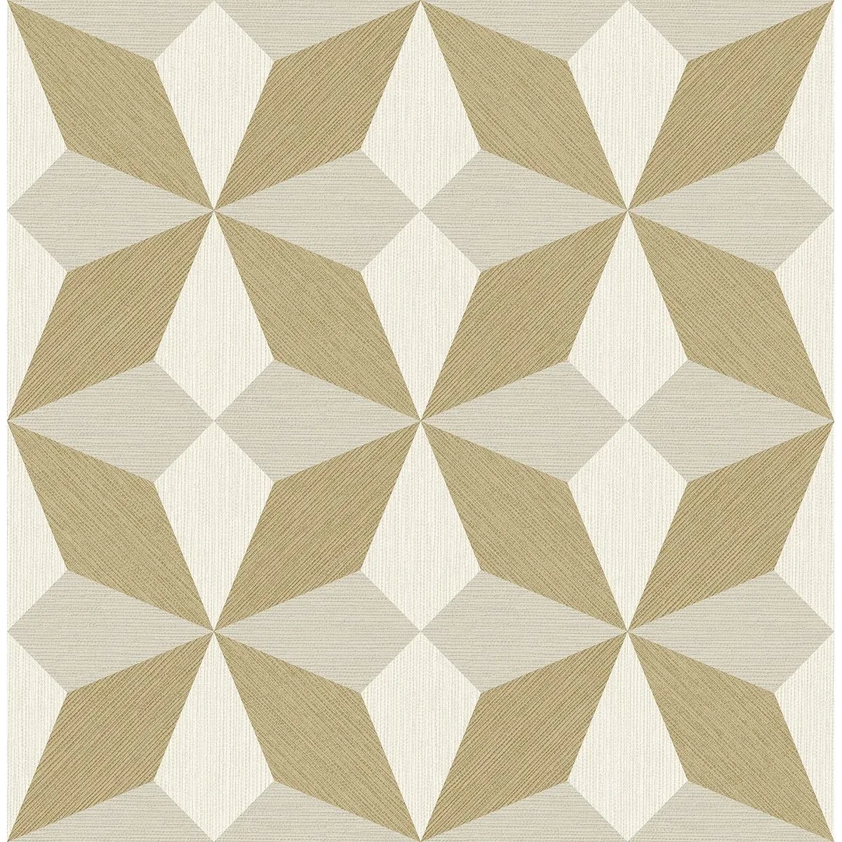 A-Street Prints Valiant Beige Faux Grasscloth Geometric Wallpaper - SKU 2908-25302