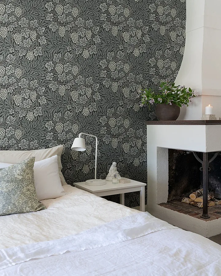 A-Street Prints Vine Denim Woodland Fruits Wallpaper - SKU 4153-82021