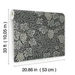 A-Street Prints Vine Denim Woodland Fruits Wallpaper | Wallpaper Twins A-Street Prints Vine Denim Woodland Fruits Wallpaper - SKU 4153-82021