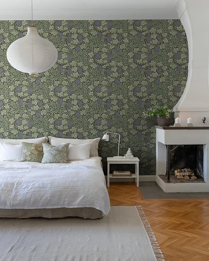 A-Street Prints Vine Green Woodland Fruits Wallpaper - SKU 4153-82019