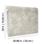 A-Street Prints Vine Light Grey Woodland Fruits Wallpaper - SKU 4153-82017