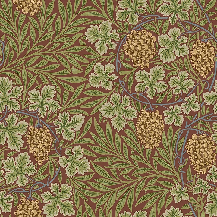A-Street Prints Vine Ruby Woodland Fruits Wallpaper - SKU 4153-82018