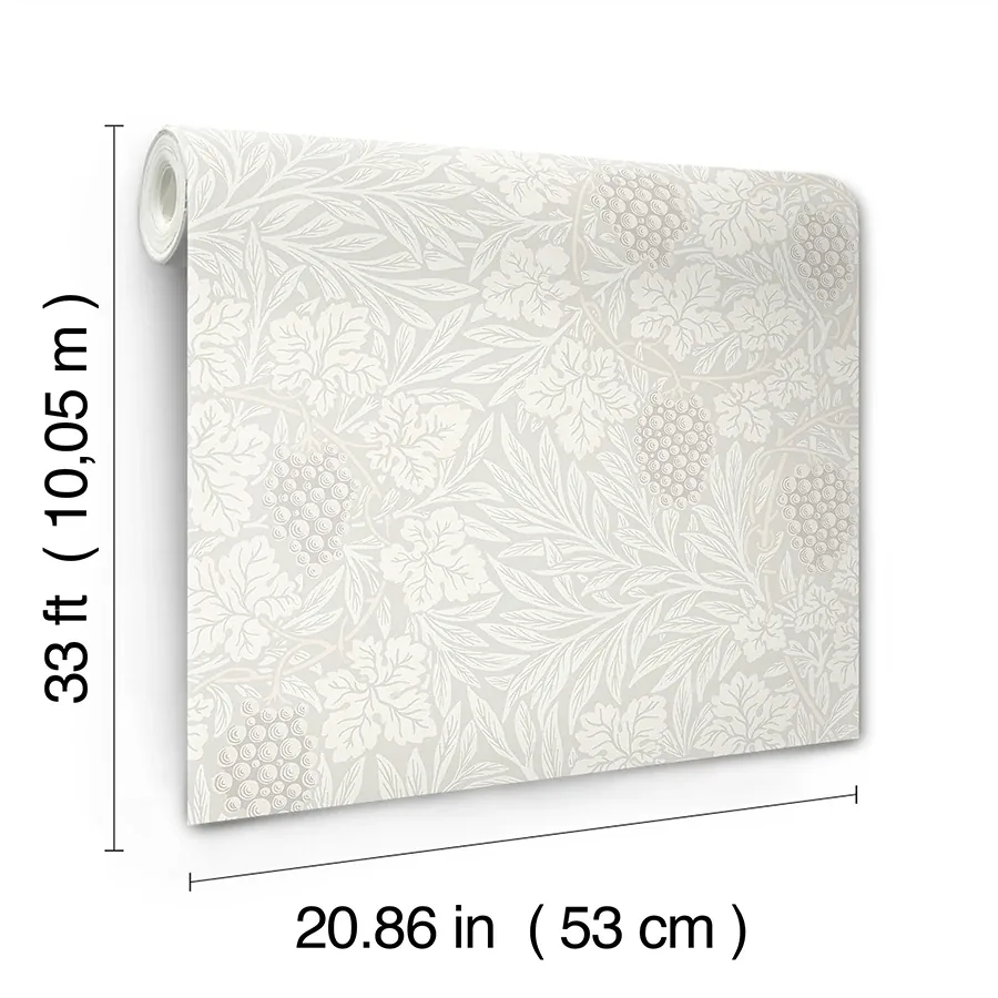 A-Street Prints Vine White Woodland Fruits Wallpaper | Wallpaper Twins A-Street Prints Vine White Woodland Fruits Wallpaper - SKU 4153-82016