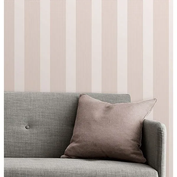 A-Street Prints Visby Mauve Stripe Wallpaper - SKU 2889-25210