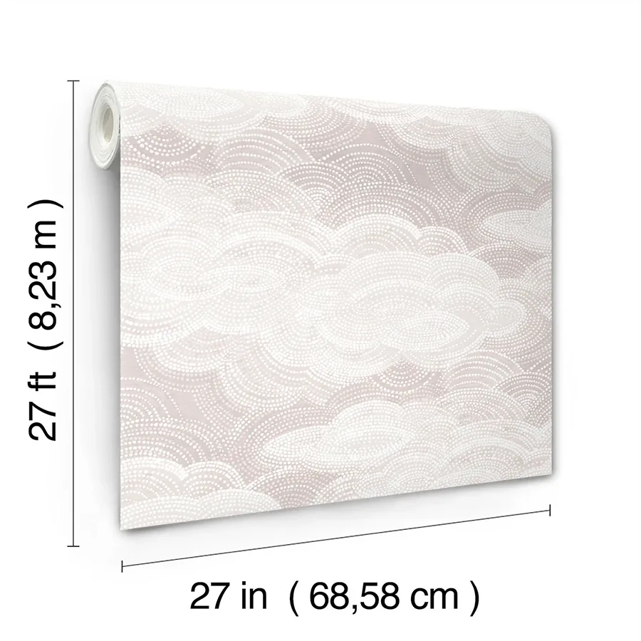 A-Street Prints Vision Lavender Stipple Clouds Wallpaper | Wallpaper Twins A-Street Prints Vision Lavender Stipple Clouds Wallpaper - SKU 4122-72407