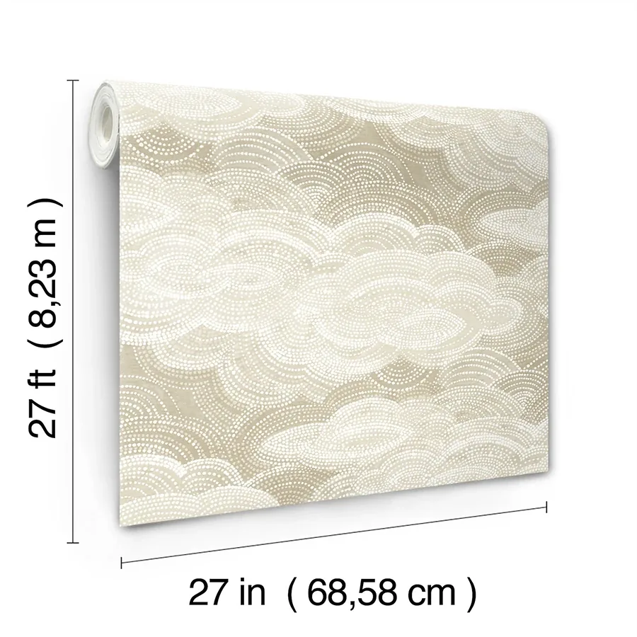 A-Street Prints Vision Pearl Stipple Clouds Wallpaper | Wallpaper Twins A-Street Prints Vision Pearl Stipple Clouds Wallpaper - SKU 4122-72405