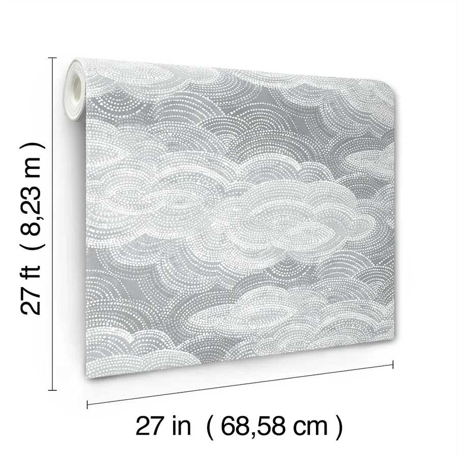 A-Street Prints Vision Slate Stipple Clouds Wallpaper | Wallpaper Twins A-Street Prints Vision Slate Stipple Clouds Wallpaper - SKU 4122-72404
