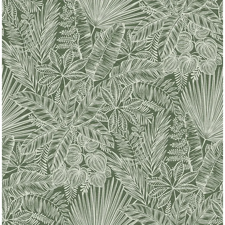 4120-26804 | Vita Green Botanical Wallpaper