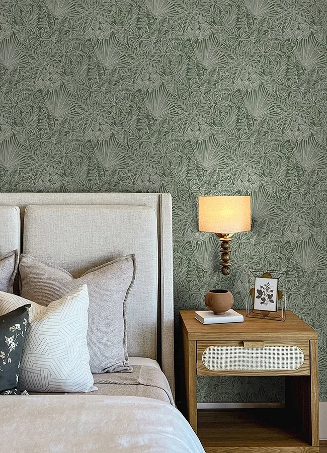 A-Street Prints Vita Green Botanical Wallpaper - SKU 4120-26804