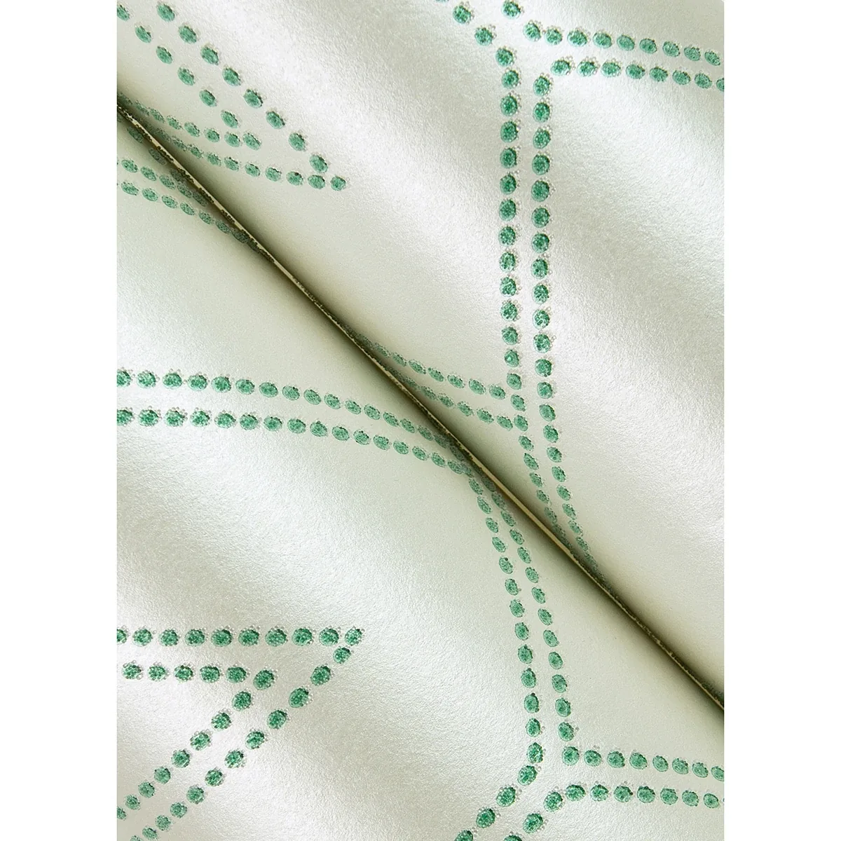 A-Street Prints Voltaire Green Beaded Geometric Wallpaper | Wallpaper Twins A-Street Prints Voltaire Green Beaded Geometric Wallpaper - SKU 2973-87373