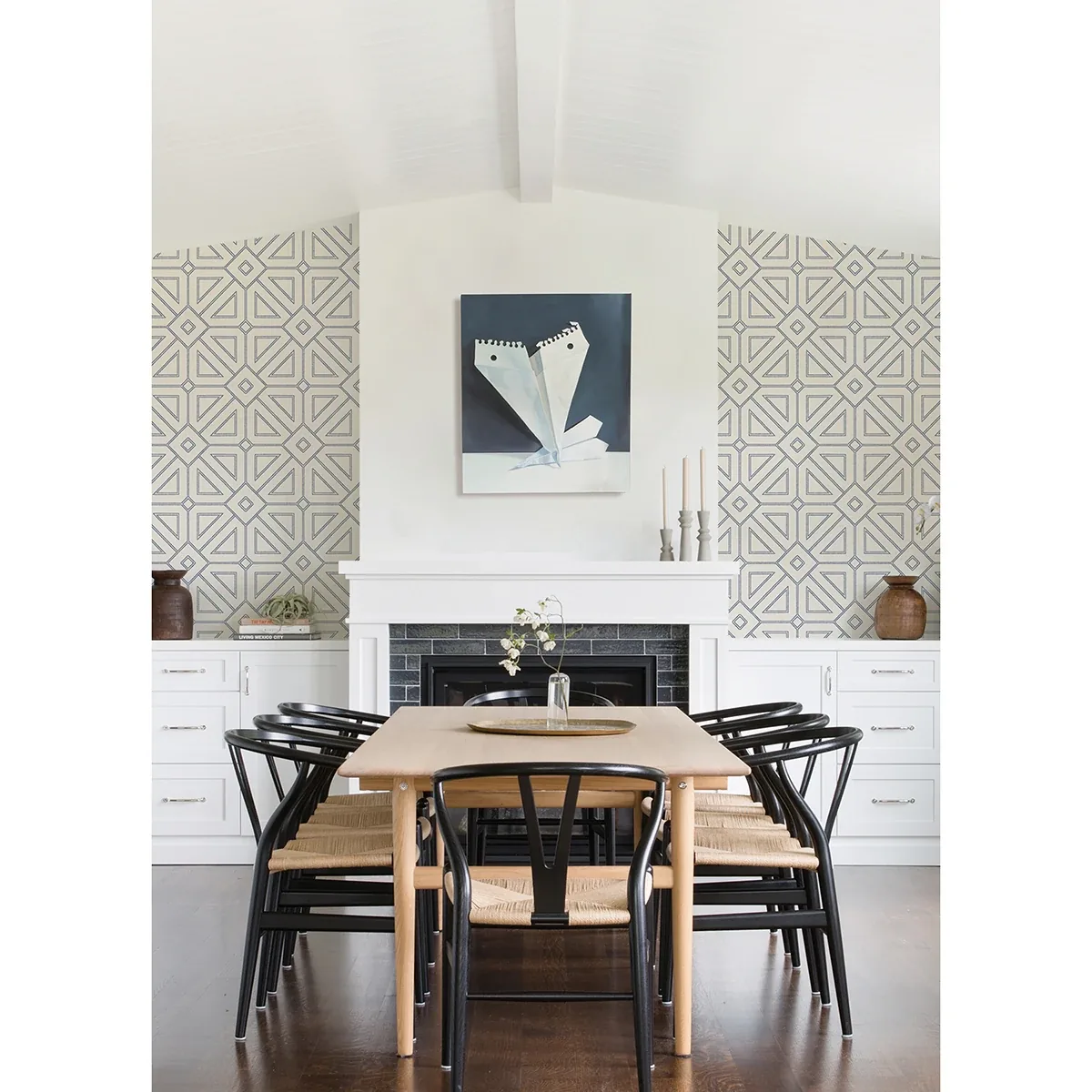 A-Street Prints Voltaire Indigo Beaded Geometric Wallpaper | Wallpaper Twins A-Street Prints Voltaire Indigo Beaded Geometric Wallpaper - SKU 2973-87372