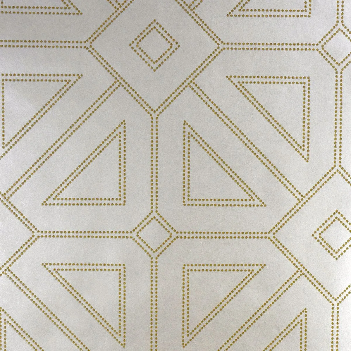 2902-87335 | Voltaire Ivory Beaded Geometric Wallpaper