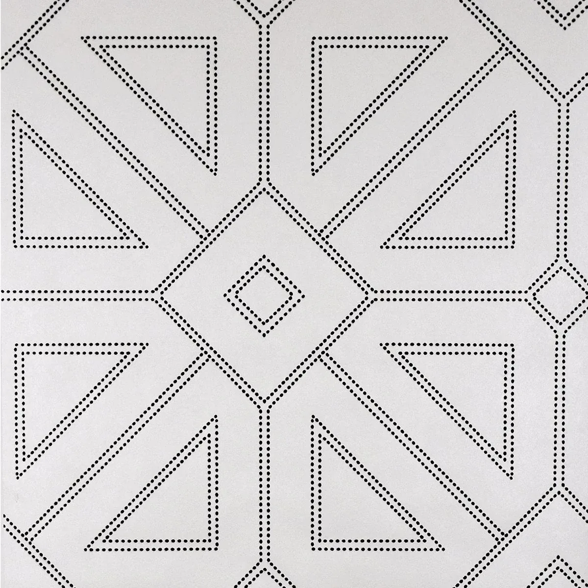 2902-87336 | Voltaire Off White Beaded Geometric Wallpaper