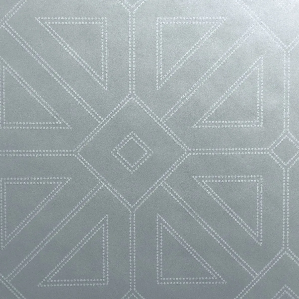 A-Street Prints Voltaire Silver Beaded Geometric Wallpaper - SKU 2902-87334