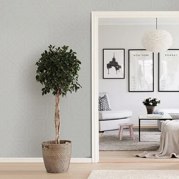 A-Street Prints Voltaire Silver Beaded Geometric Wallpaper | Wallpaper Twins A-Street Prints Voltaire Silver Beaded Geometric Wallpaper - SKU 2902-87334