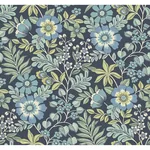A-Street Prints Voysey Navy Floral Wallpaper - SKU 2970-87533