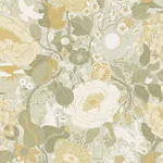 A-Street Prints Växa Grey Rabbits & Rosehips Wallpaper - SKU 4111-63015