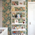 A-Street Prints Växa Teal Rabbits & Rosehips Wallpaper | Wallpaper Twins A-Street Prints Växa Teal Rabbits & Rosehips Wallpaper - SKU 4111-63013