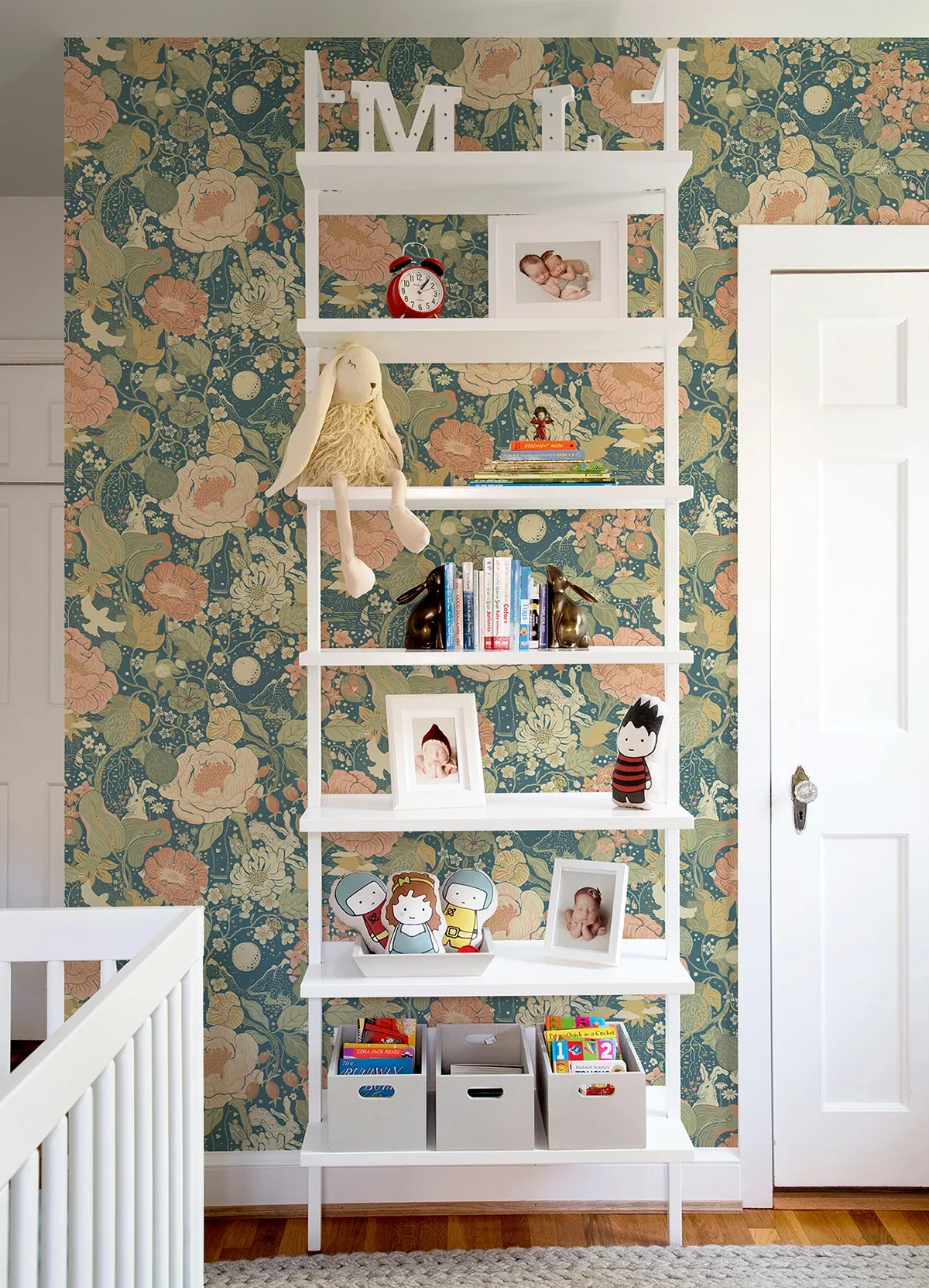 A-Street Prints Växa Teal Rabbits & Rosehips Wallpaper | Wallpaper Twins A-Street Prints Växa Teal Rabbits & Rosehips Wallpaper - SKU 4111-63013