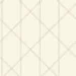 A-Street Prints Walcott Cream Stitched Trellis Wallpaper - SKU 4074-26608