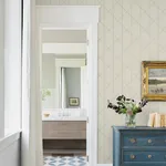 A-Street Prints Walcott Cream Stitched Trellis Wallpaper - SKU 4074-26608