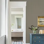 A-Street Prints Walcott Light Grey Stitched Trellis Wallpaper - SKU 4074-26609