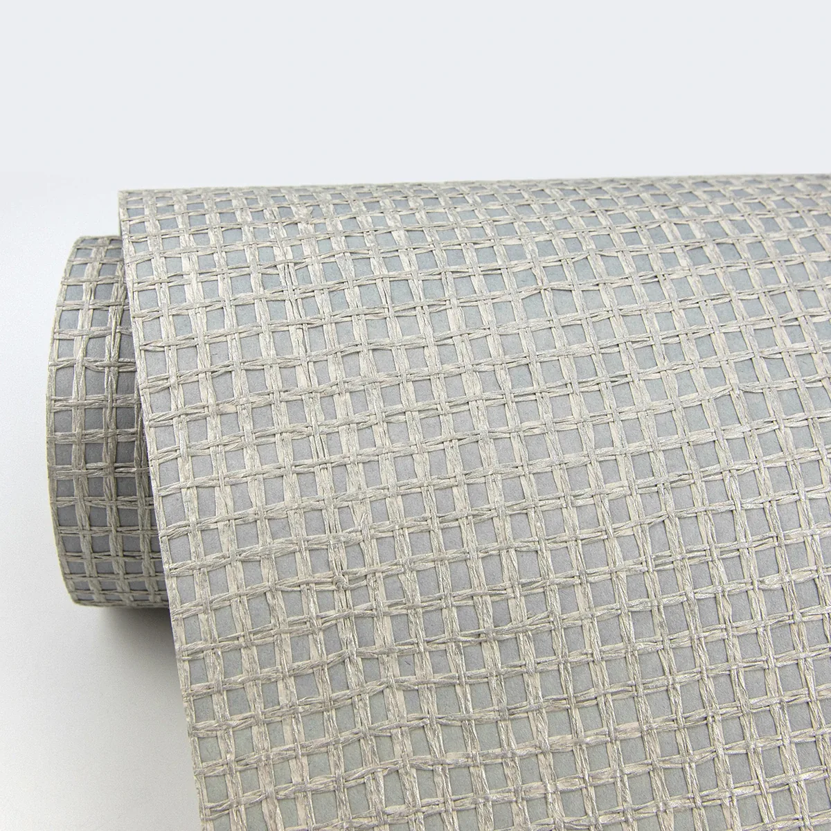 A-Street Prints Wancahi Grey Grasscloth Wallpaper - SKU 2829-80017