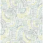 A-Street Prints Wanderer Aquamarine Mosiac Wallpaper - SKU 4146-27214