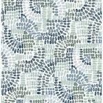 A-Street Prints Wanderer Blueberry Mosiac Wallpaper - SKU 4146-27215