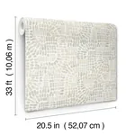 A-Street Prints Wanderer Dove Mosiac Wallpaper - SKU 4146-27218