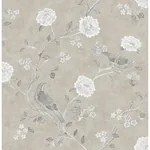 A-Street Prints Wellesley Taupe Chinoiserie Wallpaper - SKU AST4969