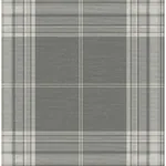 A-Street Prints Westley Grey Plaid Wallpaper - SKU 4147-27384