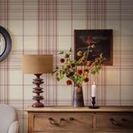 A-Street Prints Westley Magenta Plaid Wallpaper - SKU 4147-27385