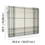 A-Street Prints Westley Moss Plaid Wallpaper - SKU 4147-27387